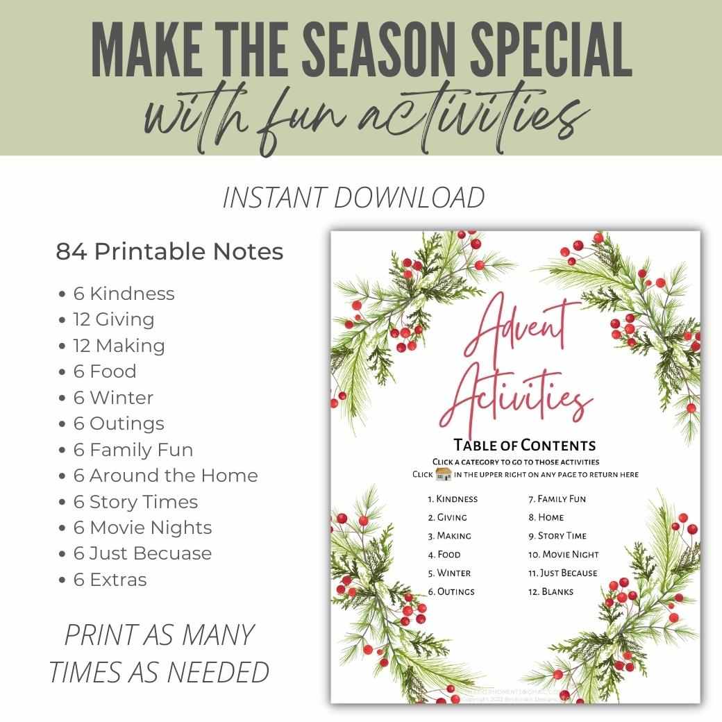 Jolly Jingles Printable Advent Activities by Birchmark Designs