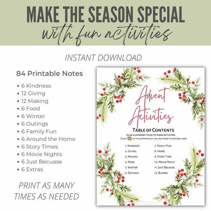 Jolly Jingles Printable Advent Activities by Birchmark Designs