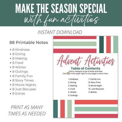 Printable Advent Adventures by Birchmark Designs