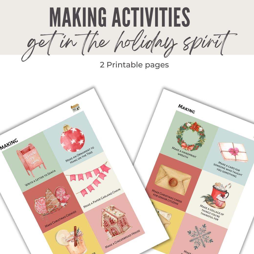 Merry Memories Printable Advent Activities by Birchmark Designs