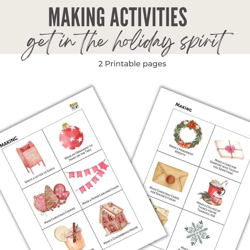 Jolly Jingles Printable Advent Activities by Birchmark Designs