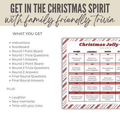 Printable Christmas Trivia Questions for Kids by Birchmark Designs