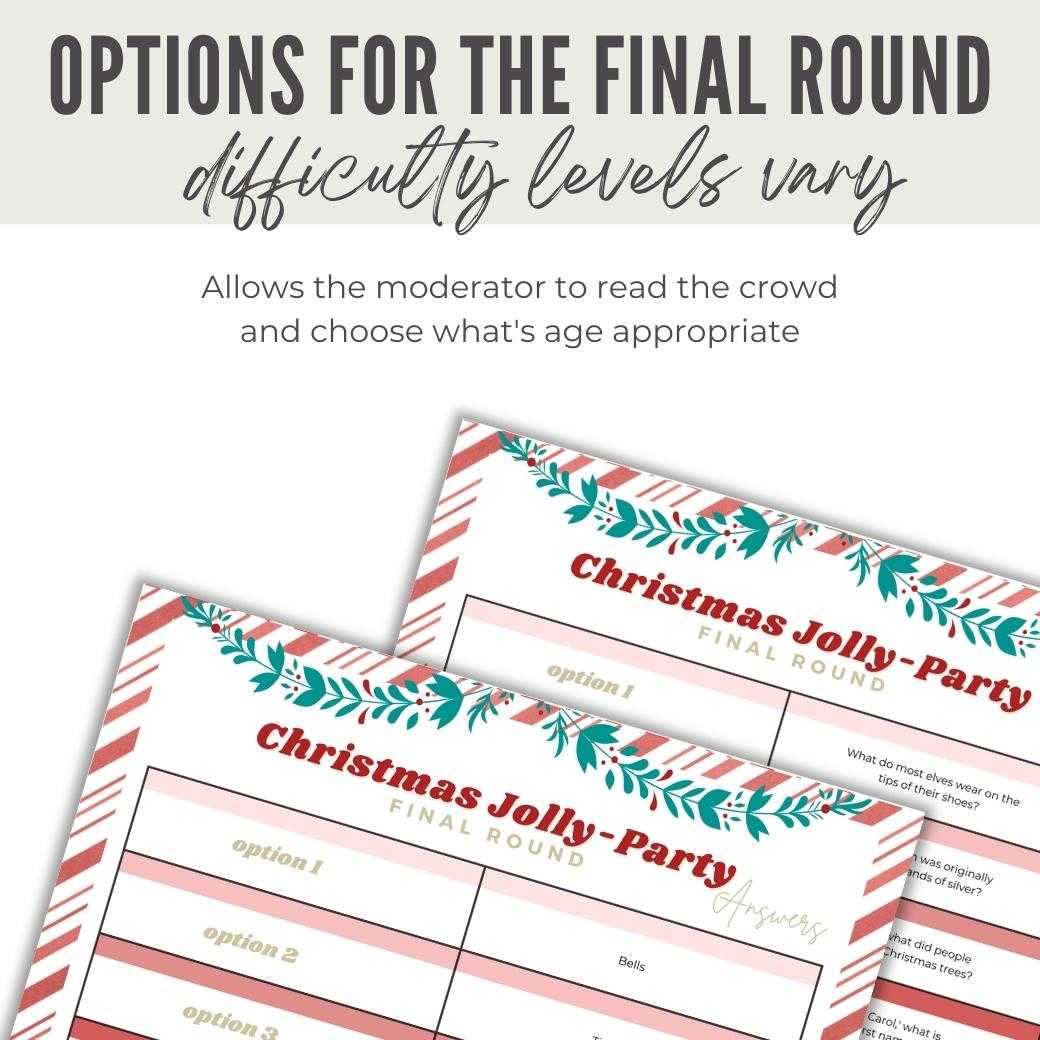 Printable Christmas Trivia Questions for Kids by Birchmark Designs