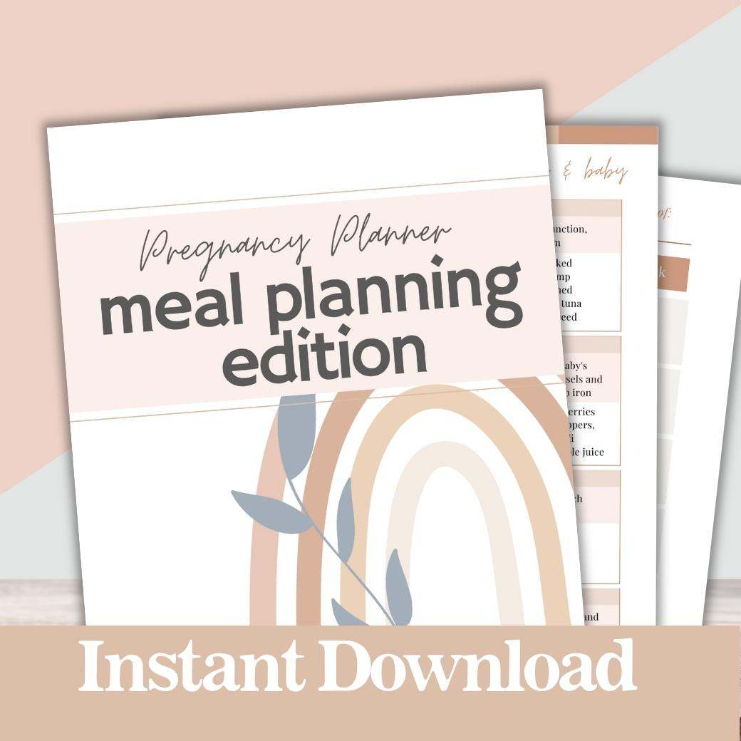 Meal Planner for Pregnancy by Birchmark Designs