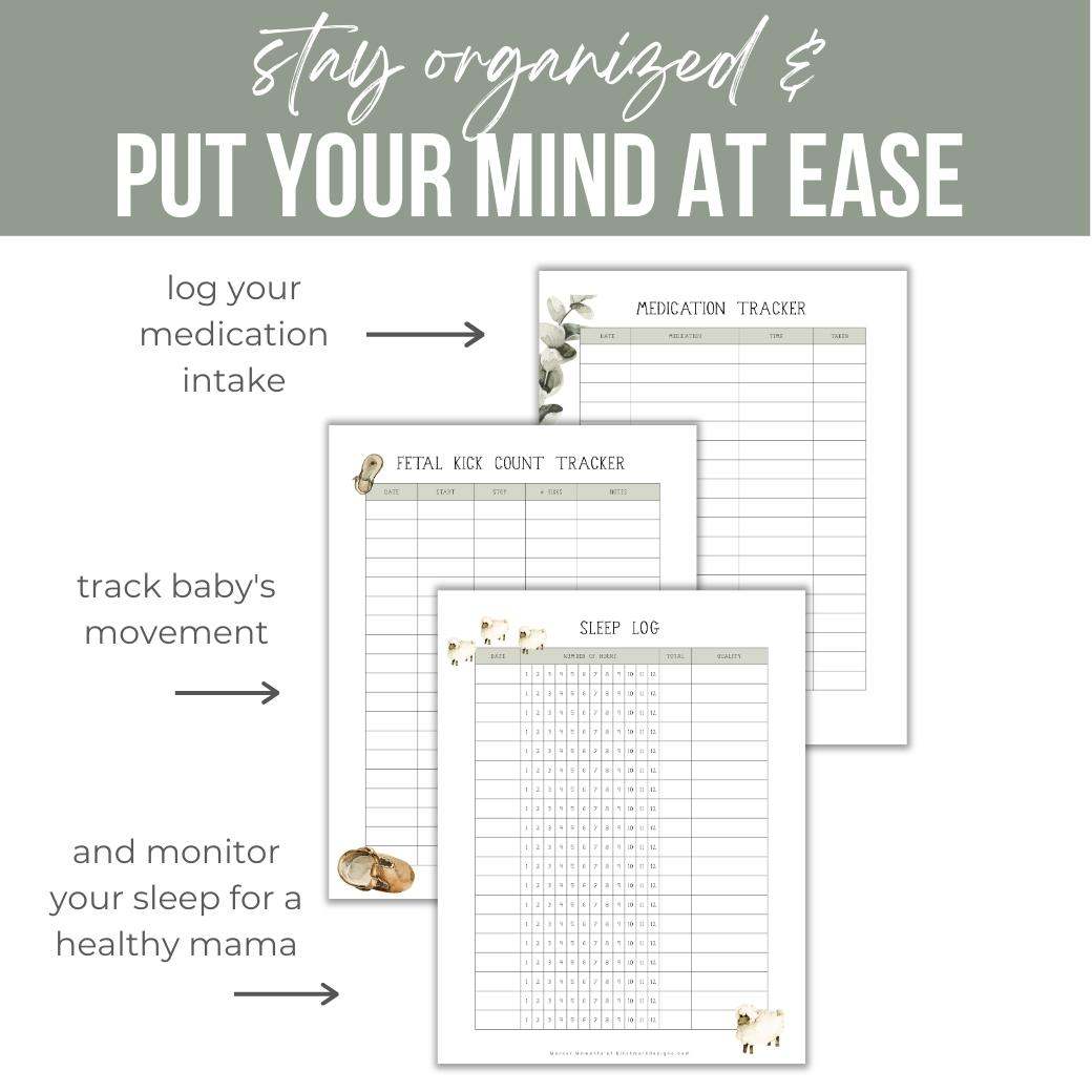 Boho Baby Medical Information Planner by Birchmark Designs