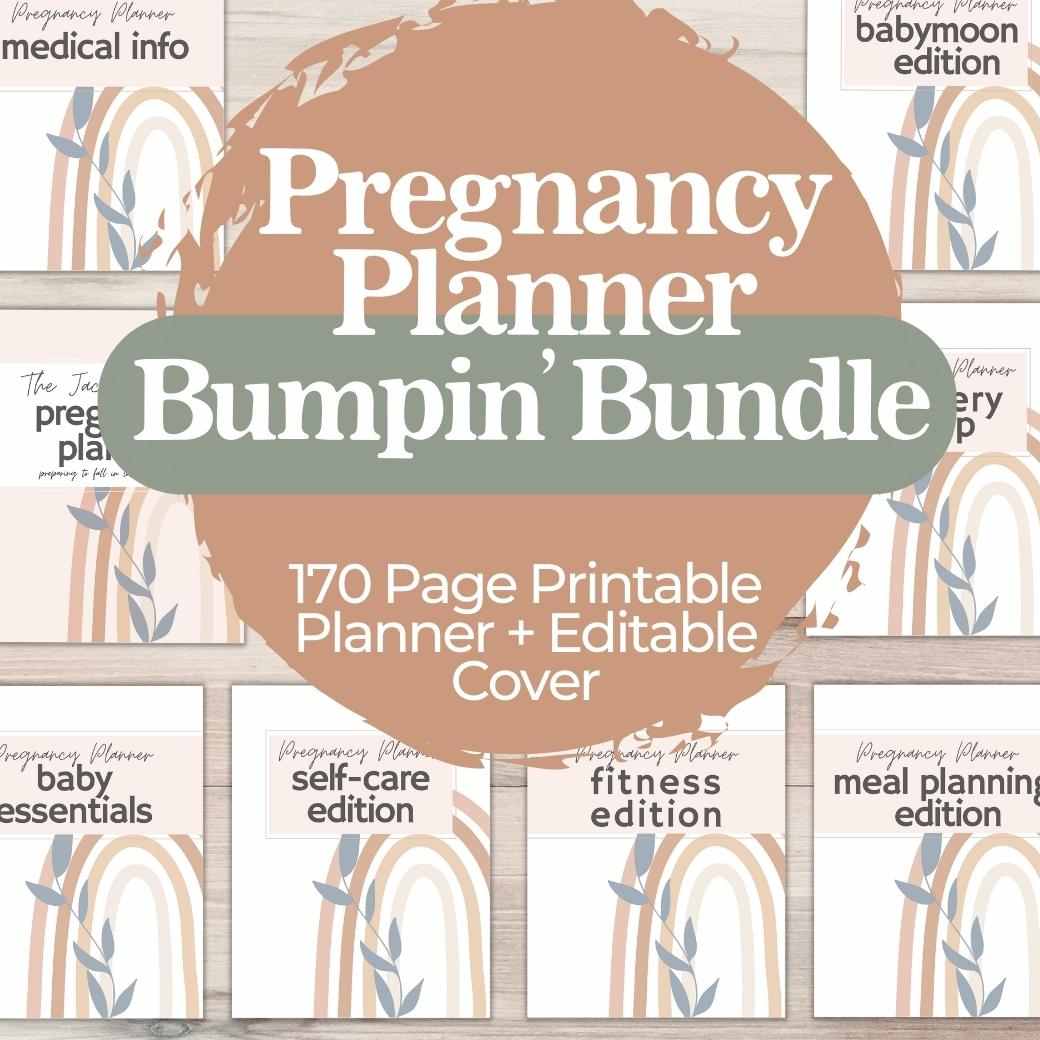 Printable Pregnancy Journal Bundle by Birchmark Designs