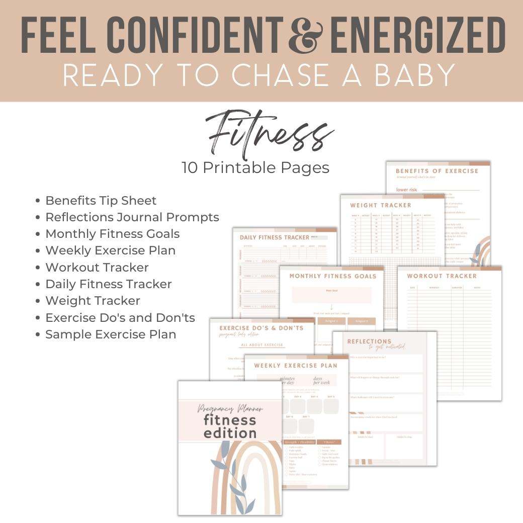 Pregnancy Planner Fitnes by Birchmark Designs