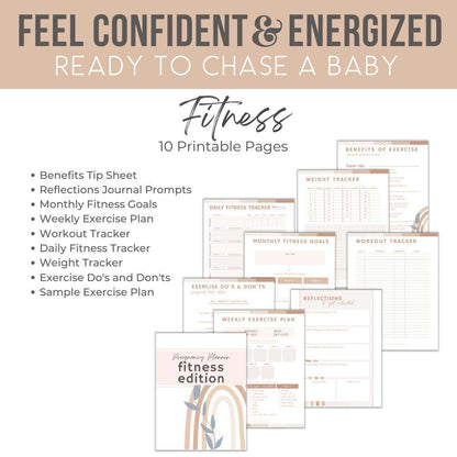 Pregnancy Planner Fitnes by Birchmark Designs