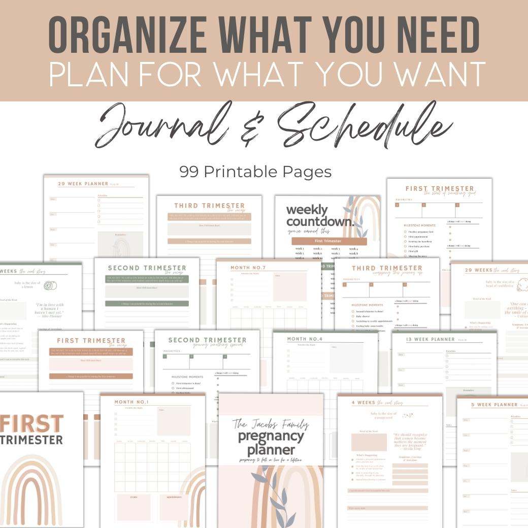 Printable Pregnancy Journal Bundle - Birchmark Designs printable-pregnancy-journal-bundle-birchmark-designs