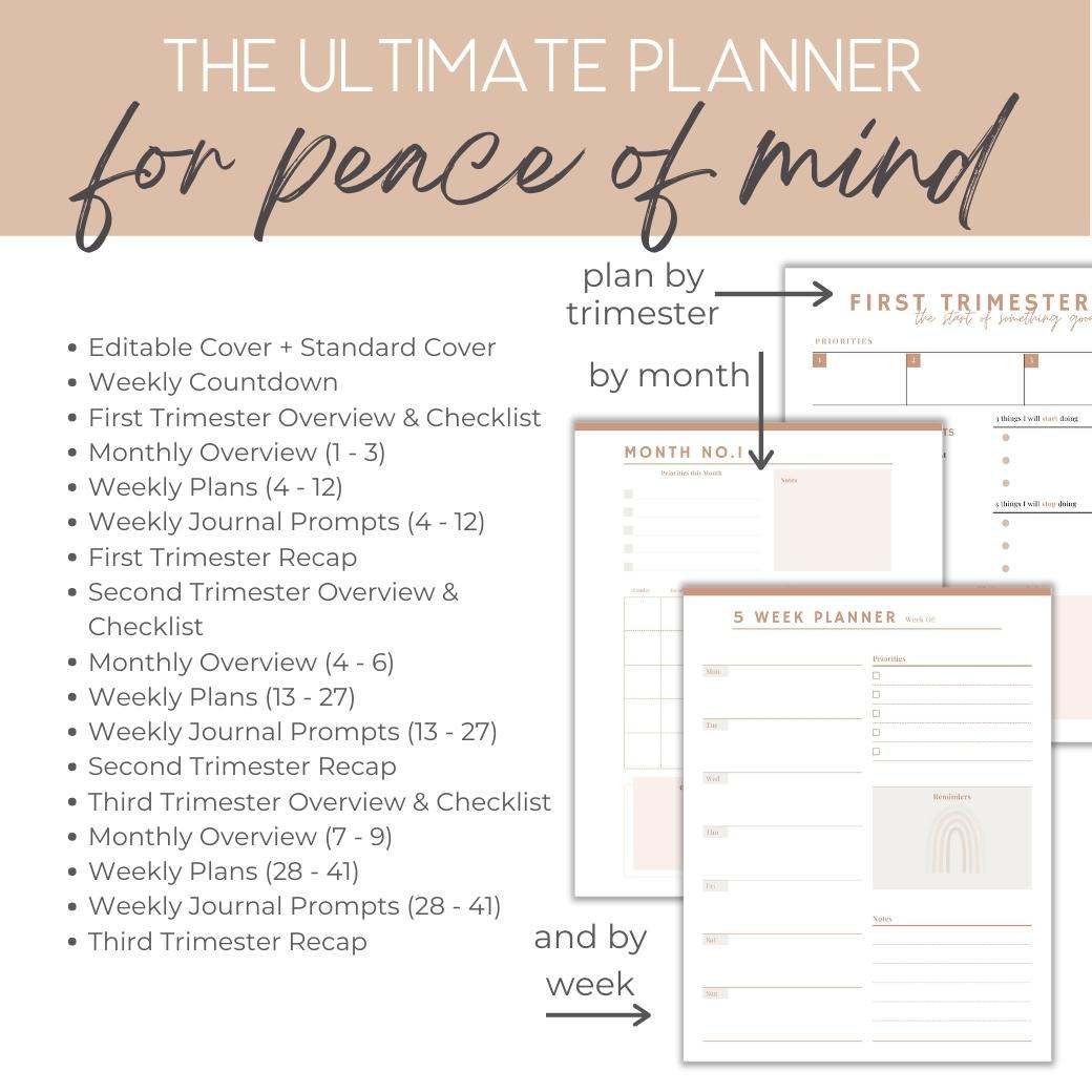 Pregnancy Planner for peace of mind by Birchmark Designs