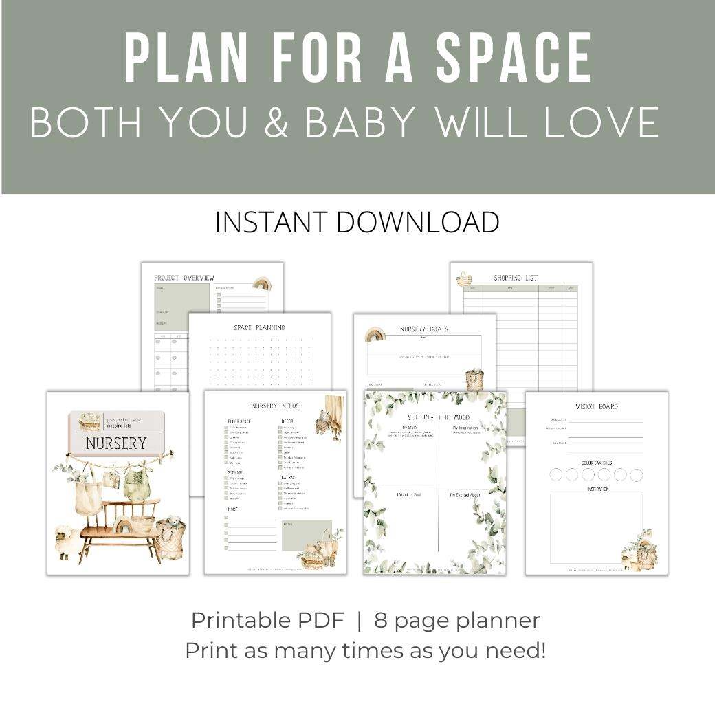 Boho Baby Nursery Planner by Birchmark Designs