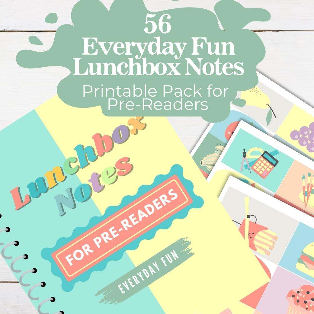 Printable Everyday Lunchbox Notes for Preschool and Kindergarten by Birchmark Designs