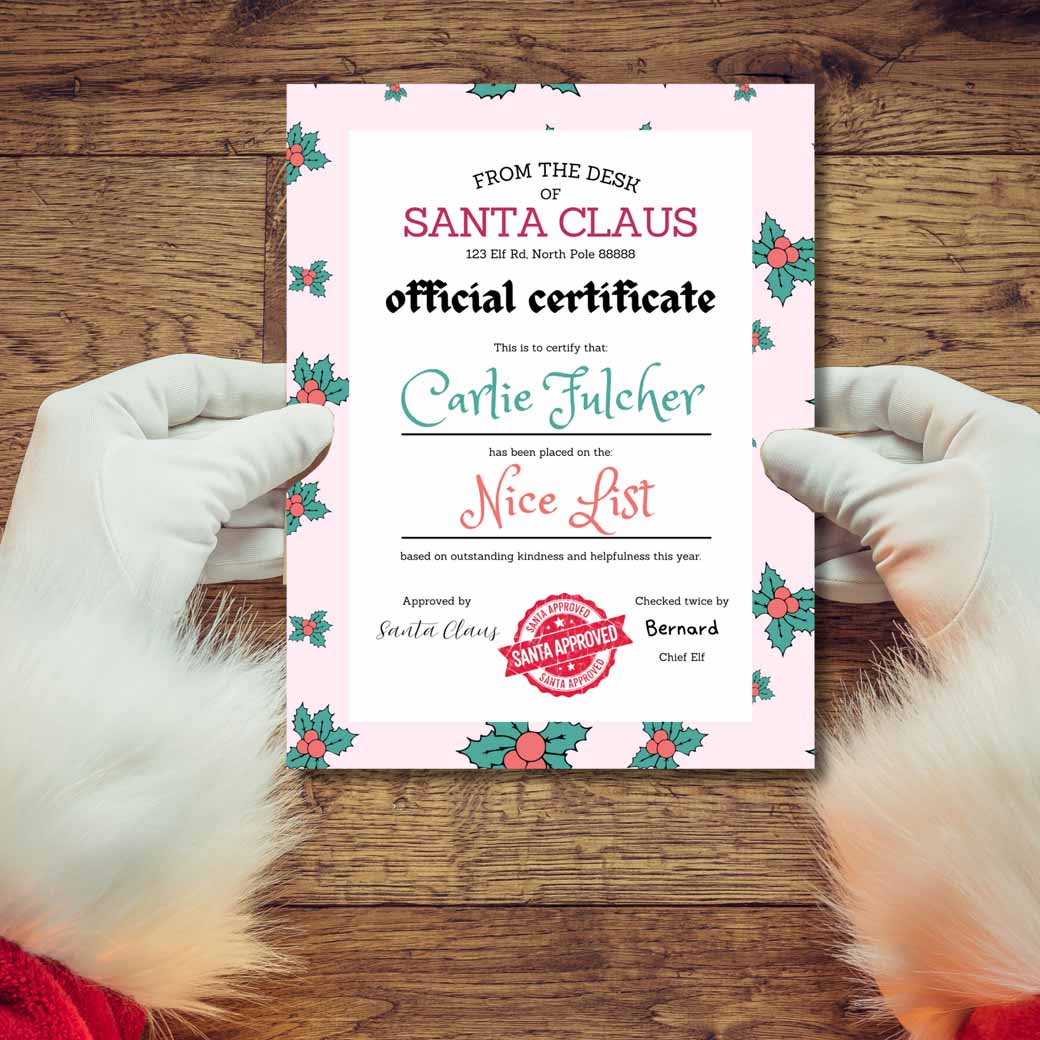 Retro Santa Letter Set