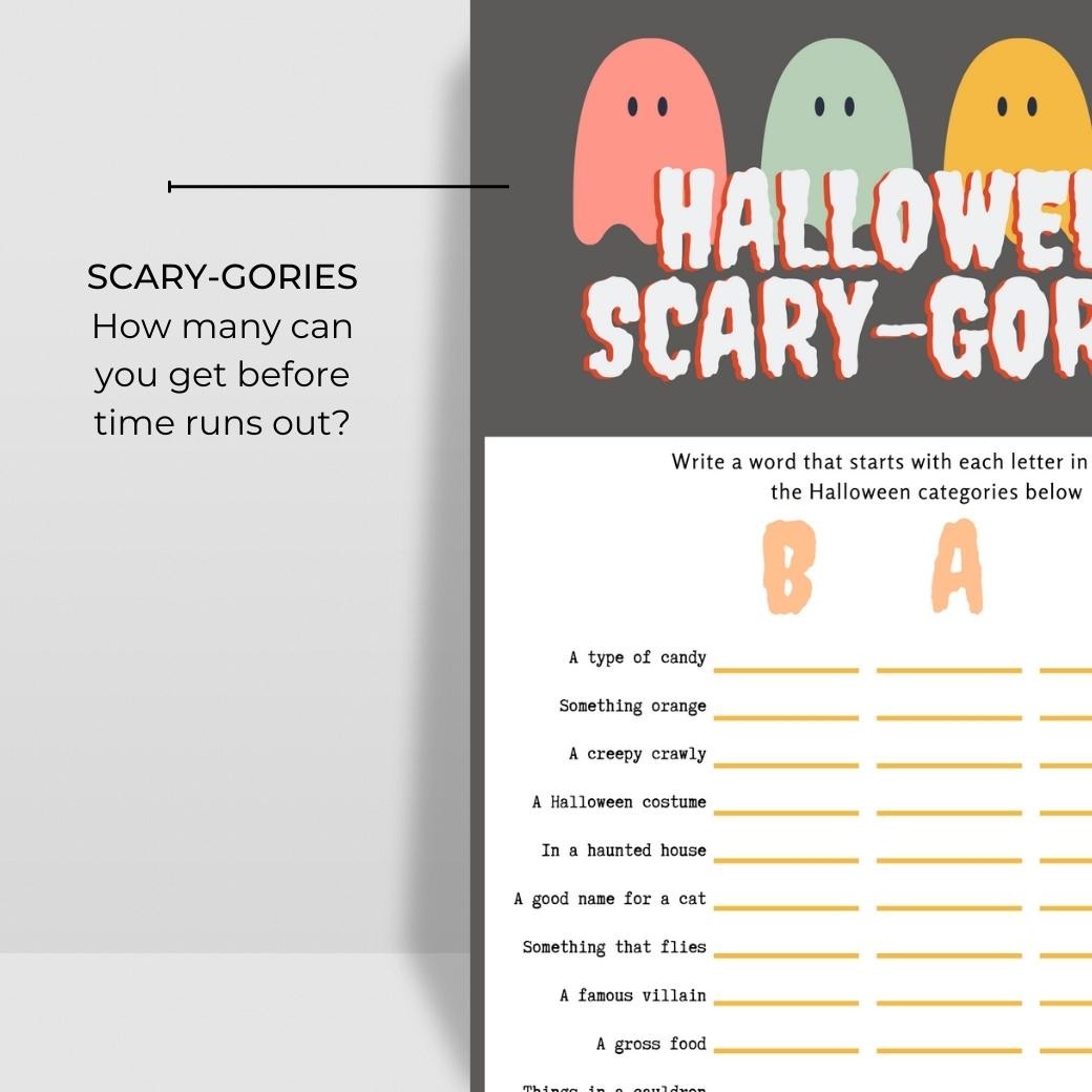 Printable Halloween Games for Kids by Birchmark Designs