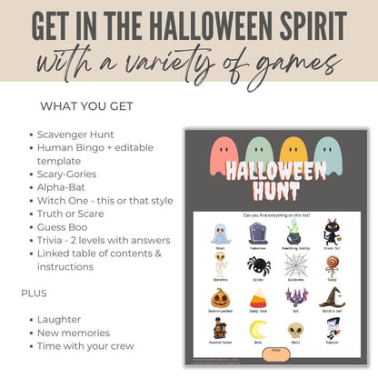 Printable Halloween Games for Kids by Birchmark Designs