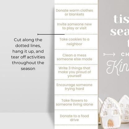 Printable Tear-Off Advent Activities for Kids by Birchmark Designs