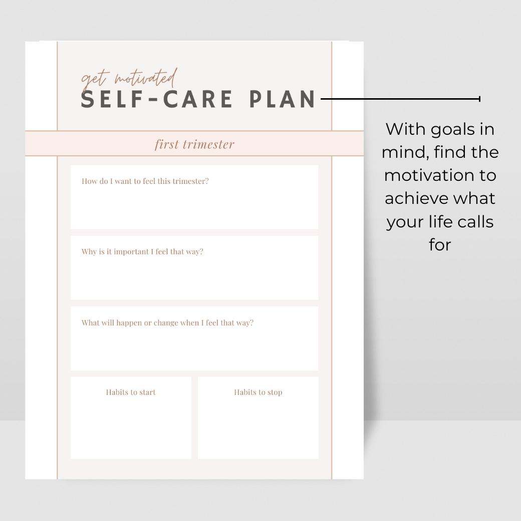 Self-Care Pregnancy Planner by Birchmark Designs