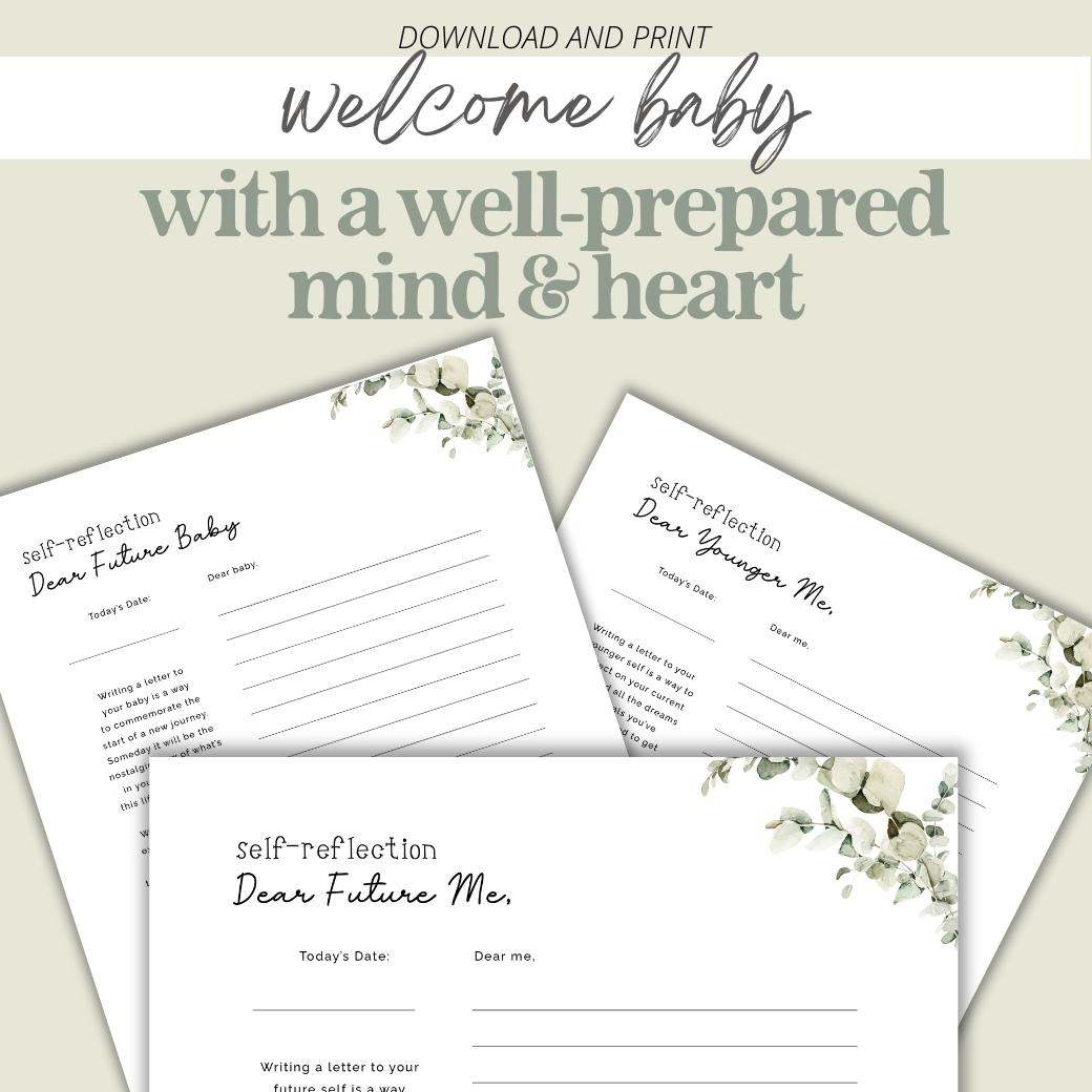 Boho Baby Self-Care Pregnancy Planner by Birchmark Designs