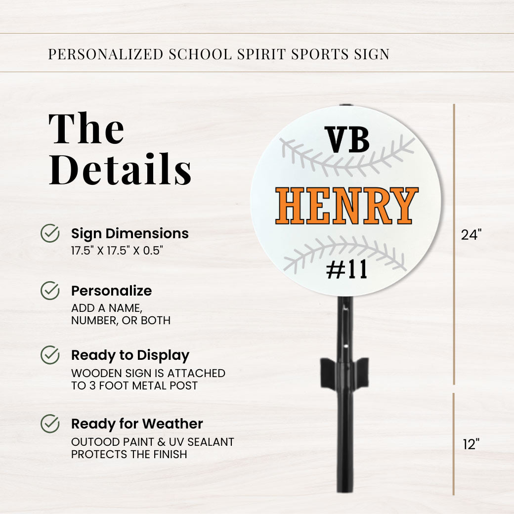 School spirit yard sign details