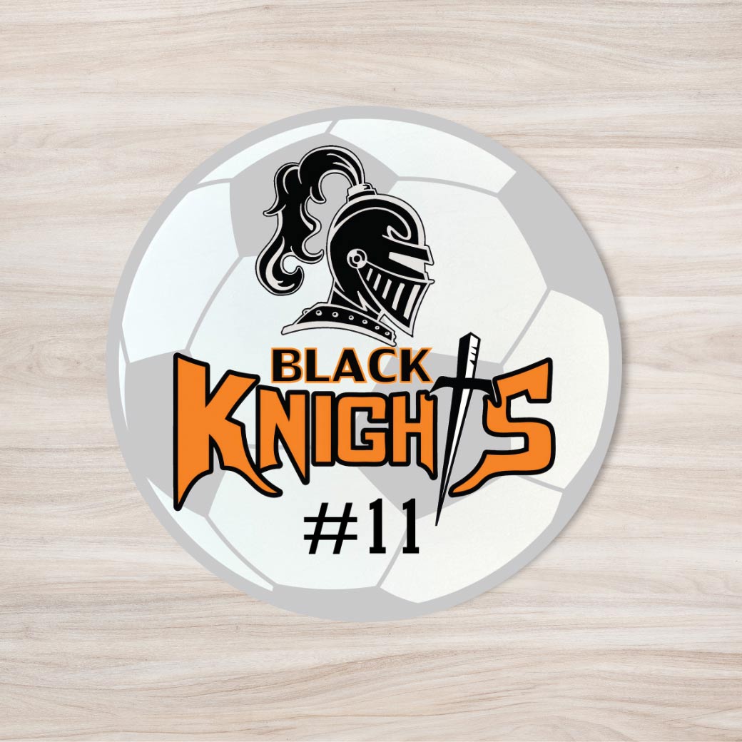 School Spirit Wooden Yard Sign - Soccer