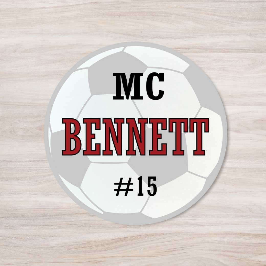 School Spirit Wooden Yard Sign - Soccer