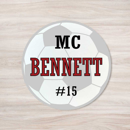 School Spirit Wooden Yard Sign - Soccer