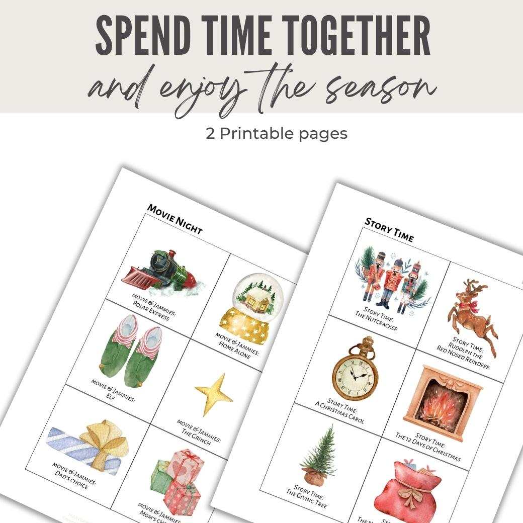 Jolly Jingles Printable Advent Activities by Birchmark Designs