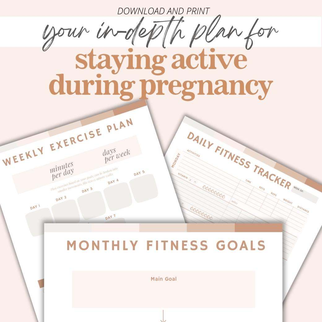 Fitness Pregnancy Planner by Birchmark Designs