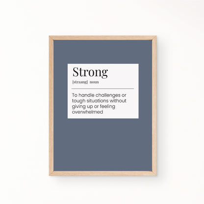 Printable I am Strong Poster Bundle by Birchmark Designs