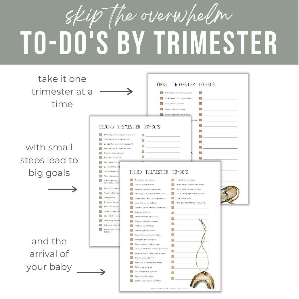 Boho Baby Printable Checklists by Birchmark Designs