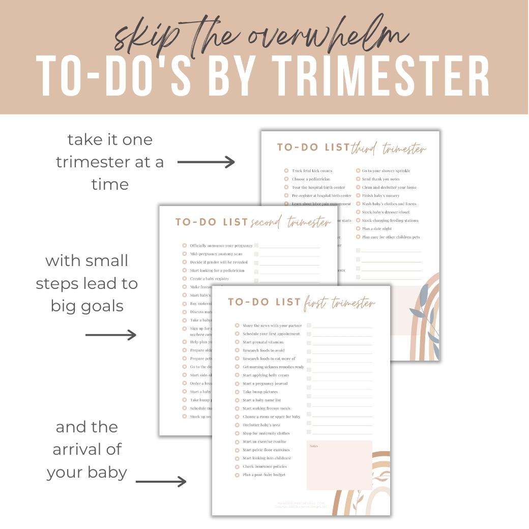 Printable Baby Checklists for Pregnant Moms by Birchmark Designs