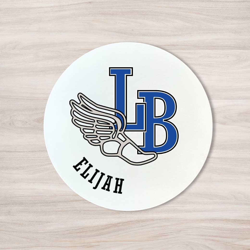 School Spirit Wooden Yard Sign - Track &amp; Field