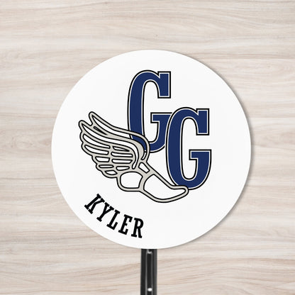School Spirit Wooden Yard Sign - Track &amp; Field