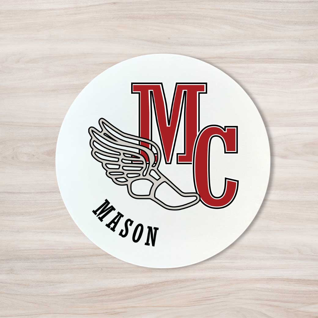 School Spirit Wooden Yard Sign - Track &amp; Field