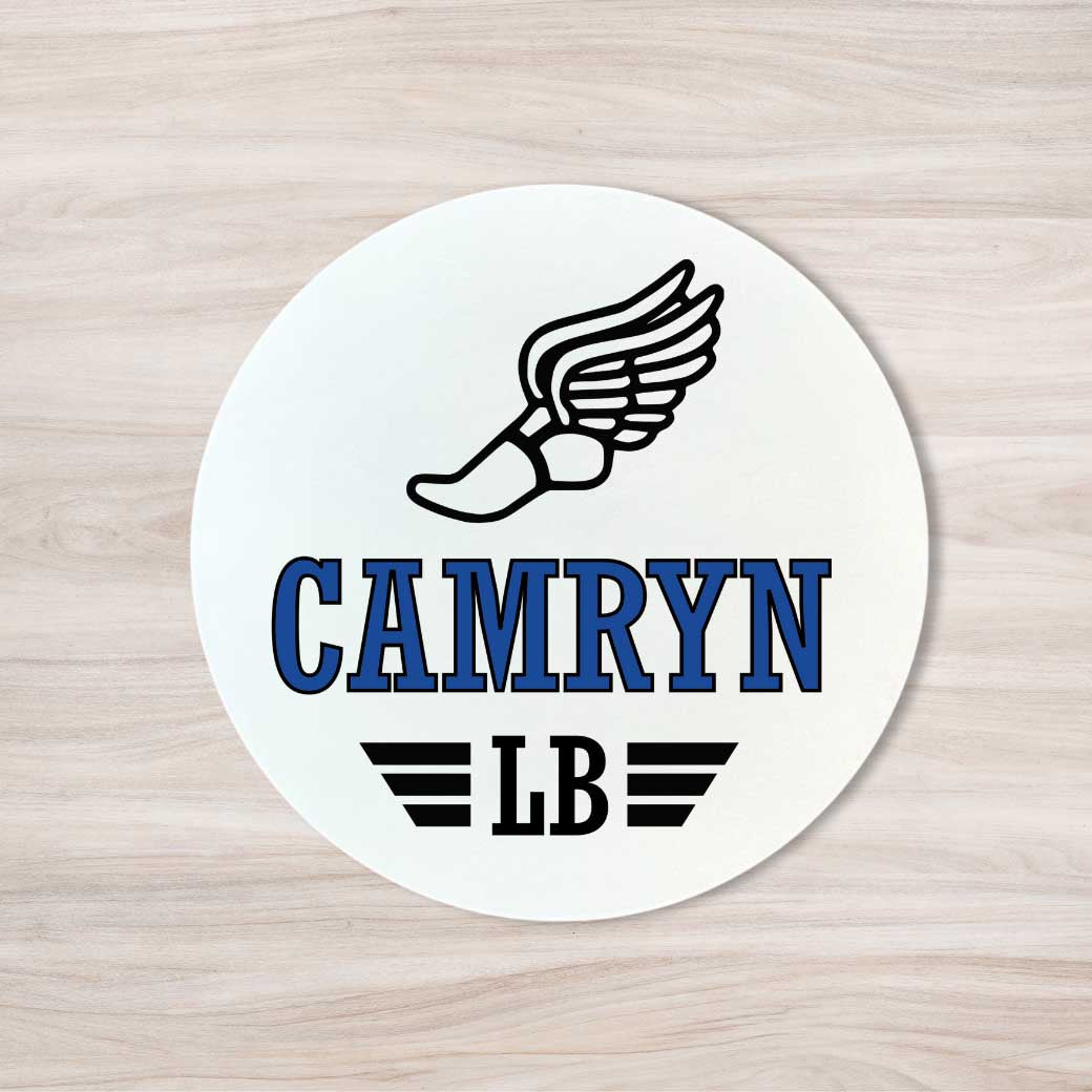 School Spirit Wooden Yard Sign - Track &amp; Field