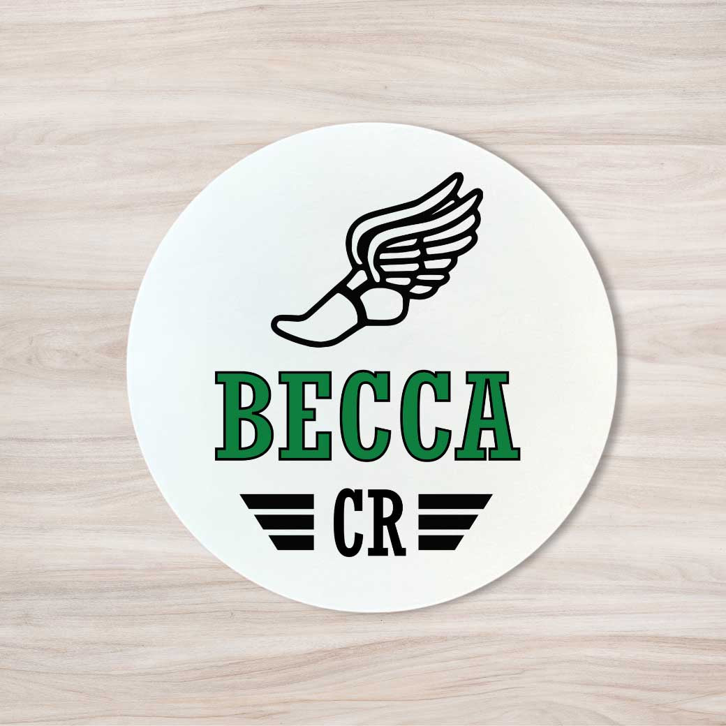 School Spirit Wooden Yard Sign - Track &amp; Field