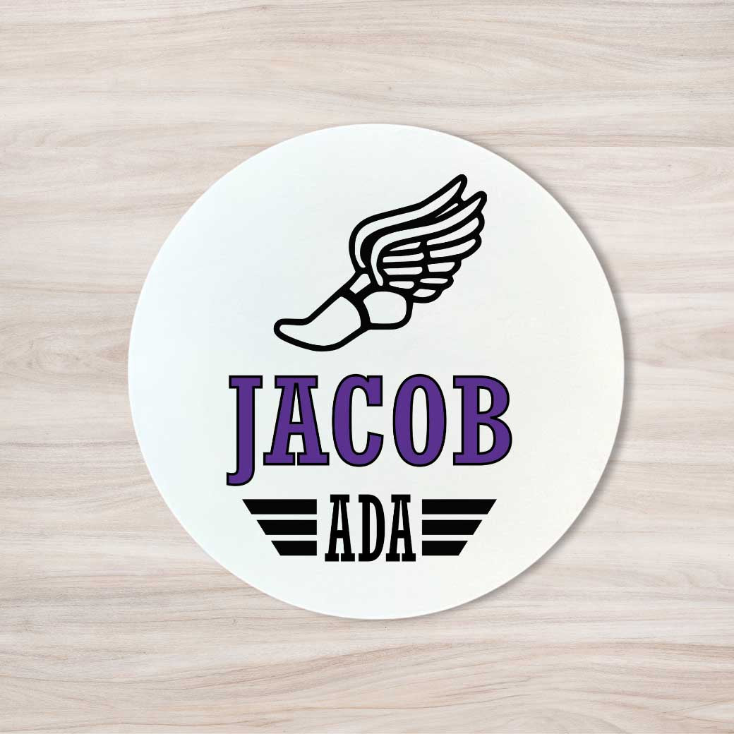 School Spirit Wooden Yard Sign - Track &amp; Field