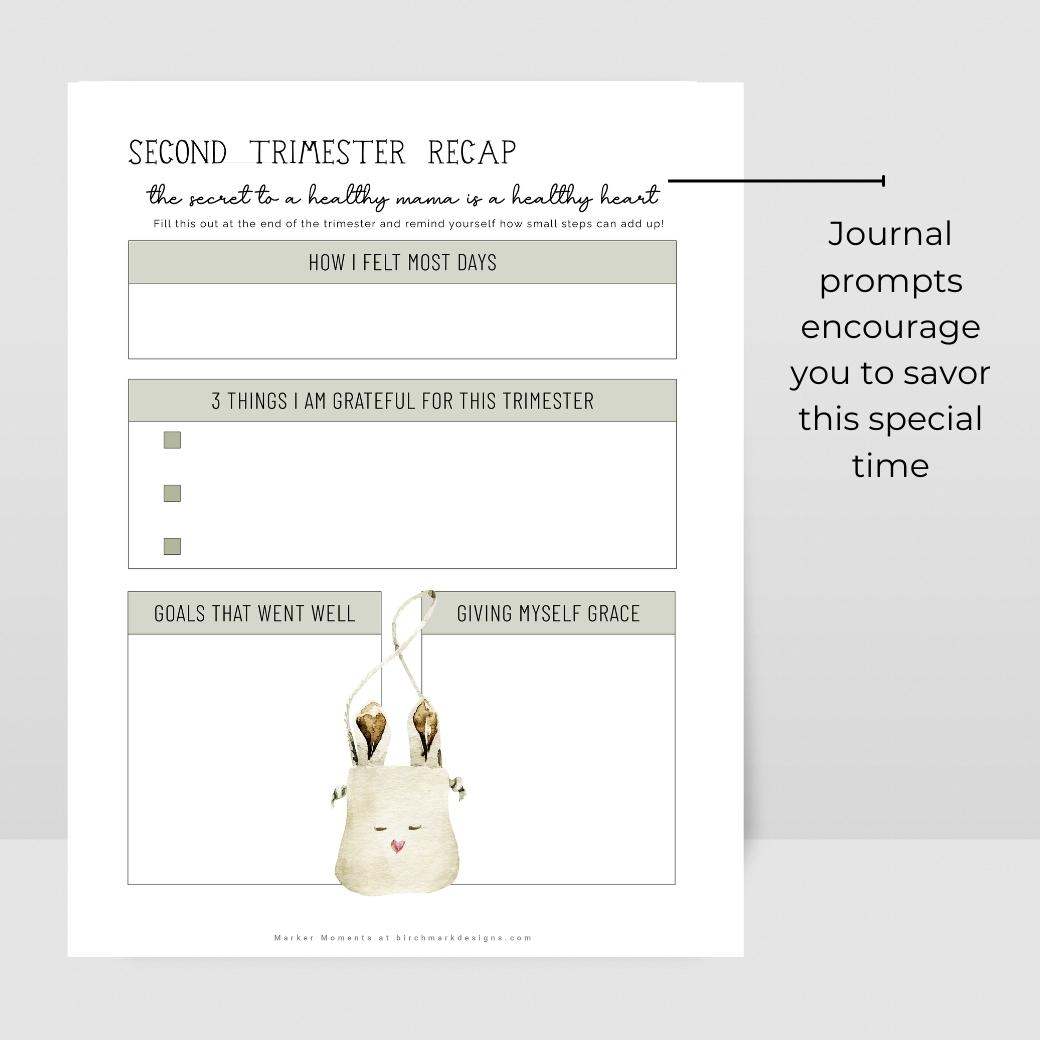 Boho Baby Printable Pregnancy Calendar - Birchmark Designs boho-baby-printable-pregnancy-calendar-birchmark-designs