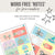 Seasonal Printable Lunchbox Notes for Pre-Reader Kids by Birchmark Designs