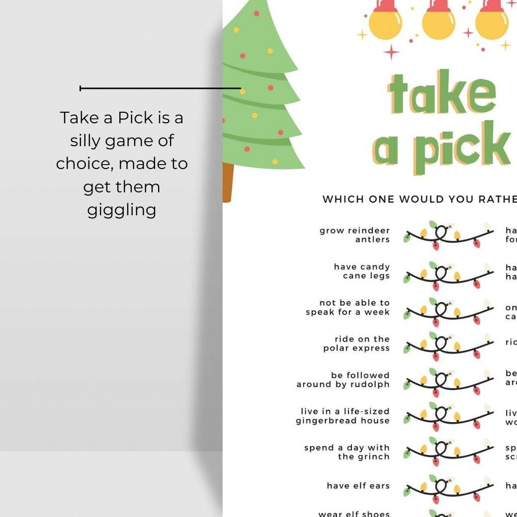 Printable Christmas Games Santa-Style by Birchmark Designs