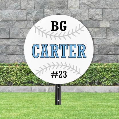 School Spirit Wooden Yard Sign - Baseball &amp; Softball