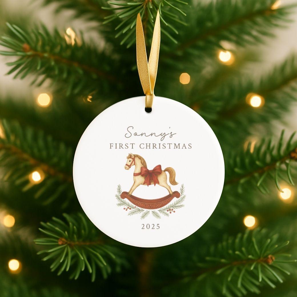 First Christmas Ornament - Rocking Horse