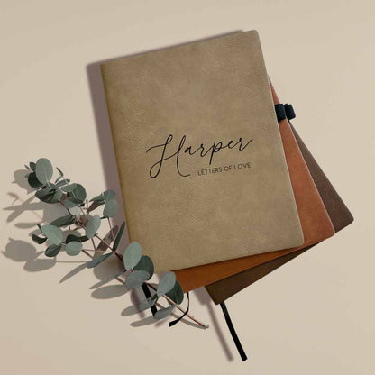 Personalized notebook - letters of love