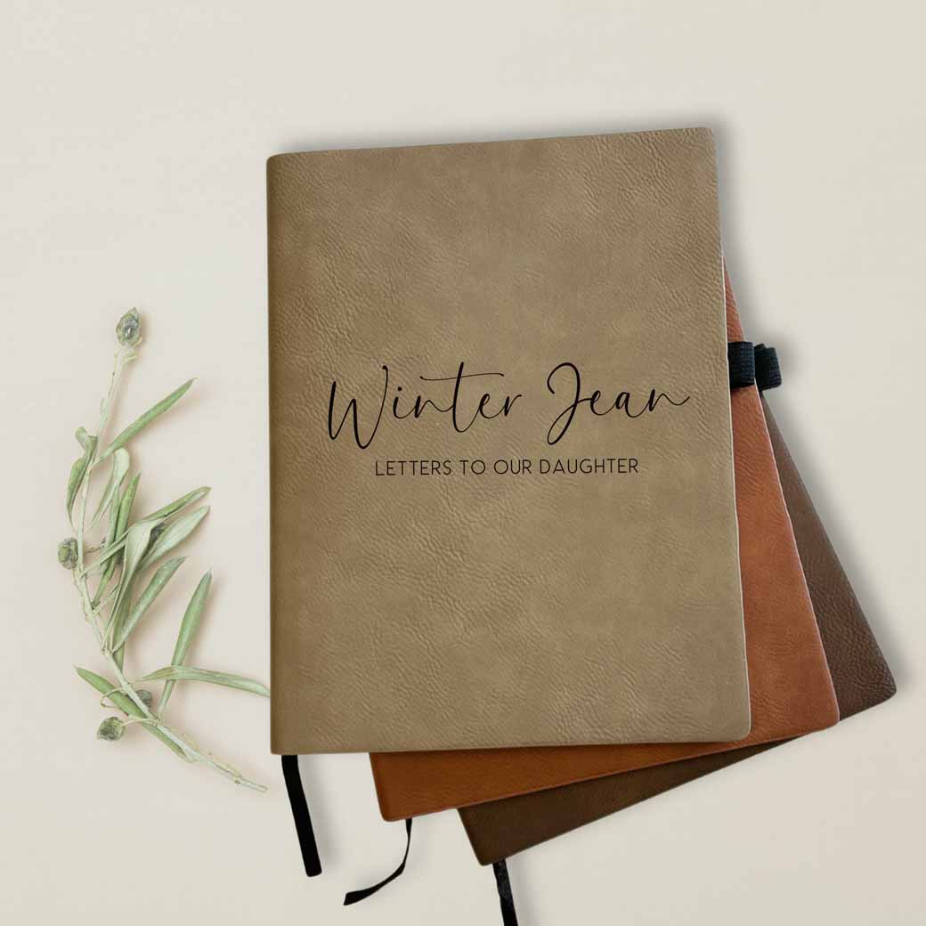 Personalized notebook - letters to our daughter