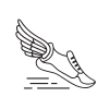 School Spirit Wooden Yard Sign - Track & Field
