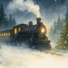 Storybook Train Christmas Ornament