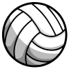 School Spirit Wooden Yard Sign - Volleyball