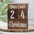 24 days until Christmas holiday countdown blocks by Birchmark Designs in walnut