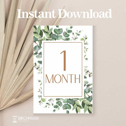 Birchmark Designs Eden Digital Baby Milestone Cards