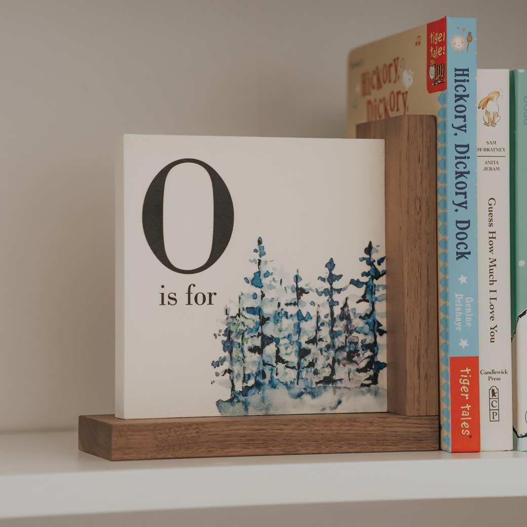 Blue Mountain Personalized Bookend Set